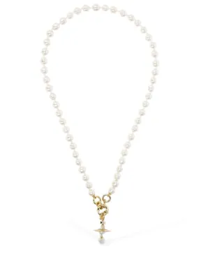 Vivienne Westwood   Aleksa imitation pearl collar necklace 