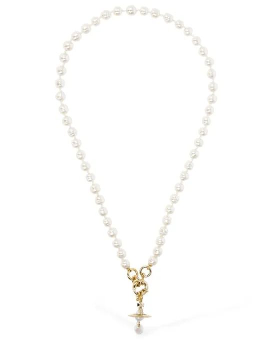 Vivienne Westwood   Aleksa imitation pearl collar necklace 