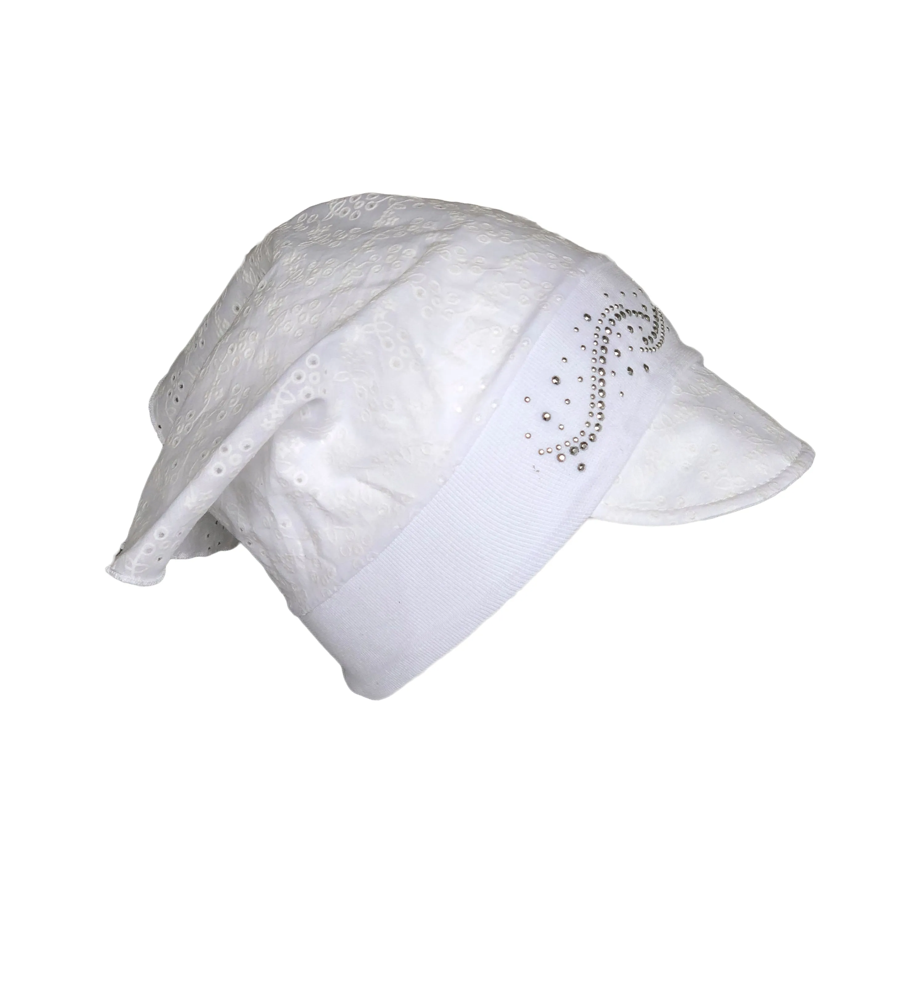 White Bandana Hat for Girls
