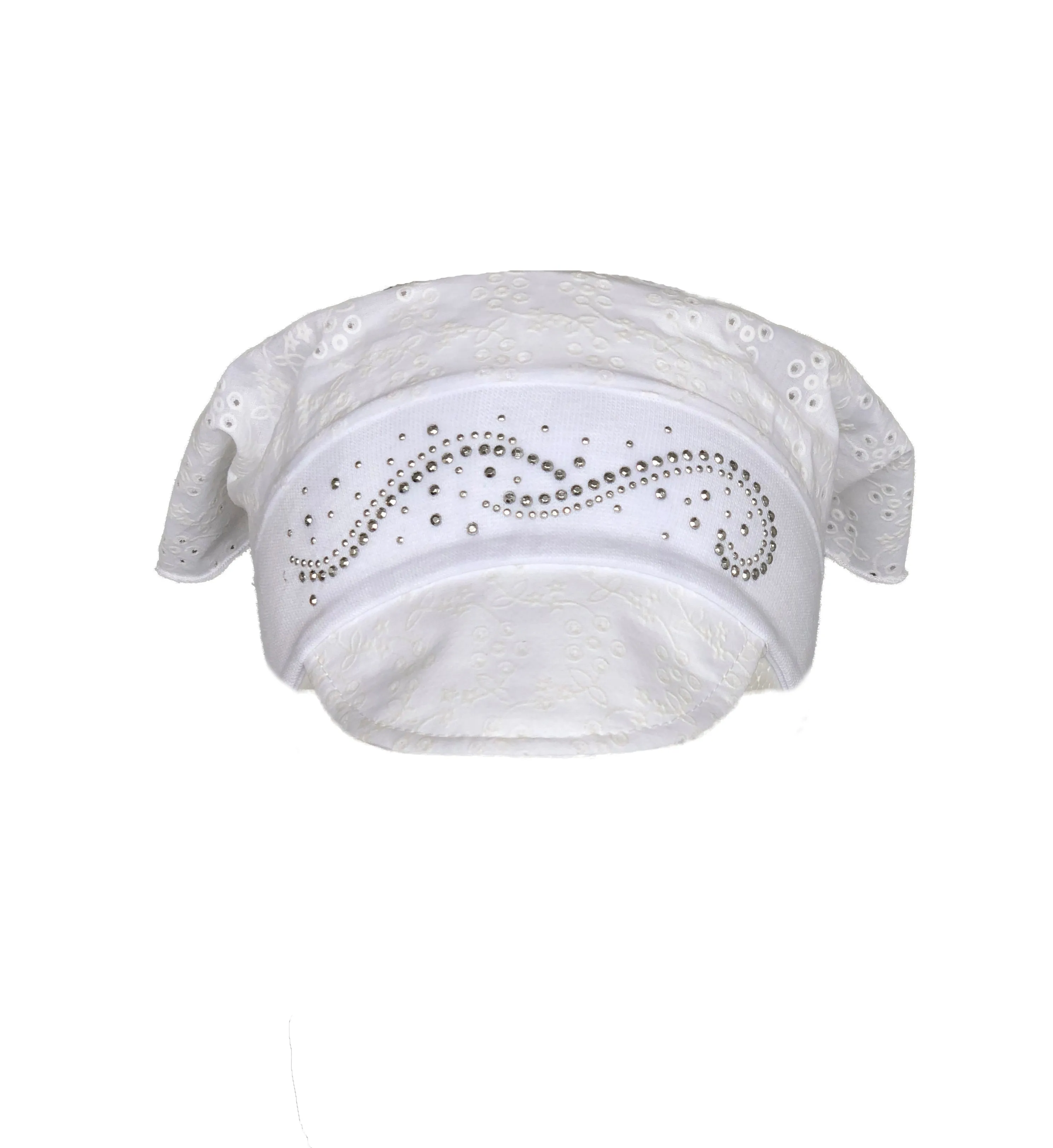 White Bandana Hat for Girls