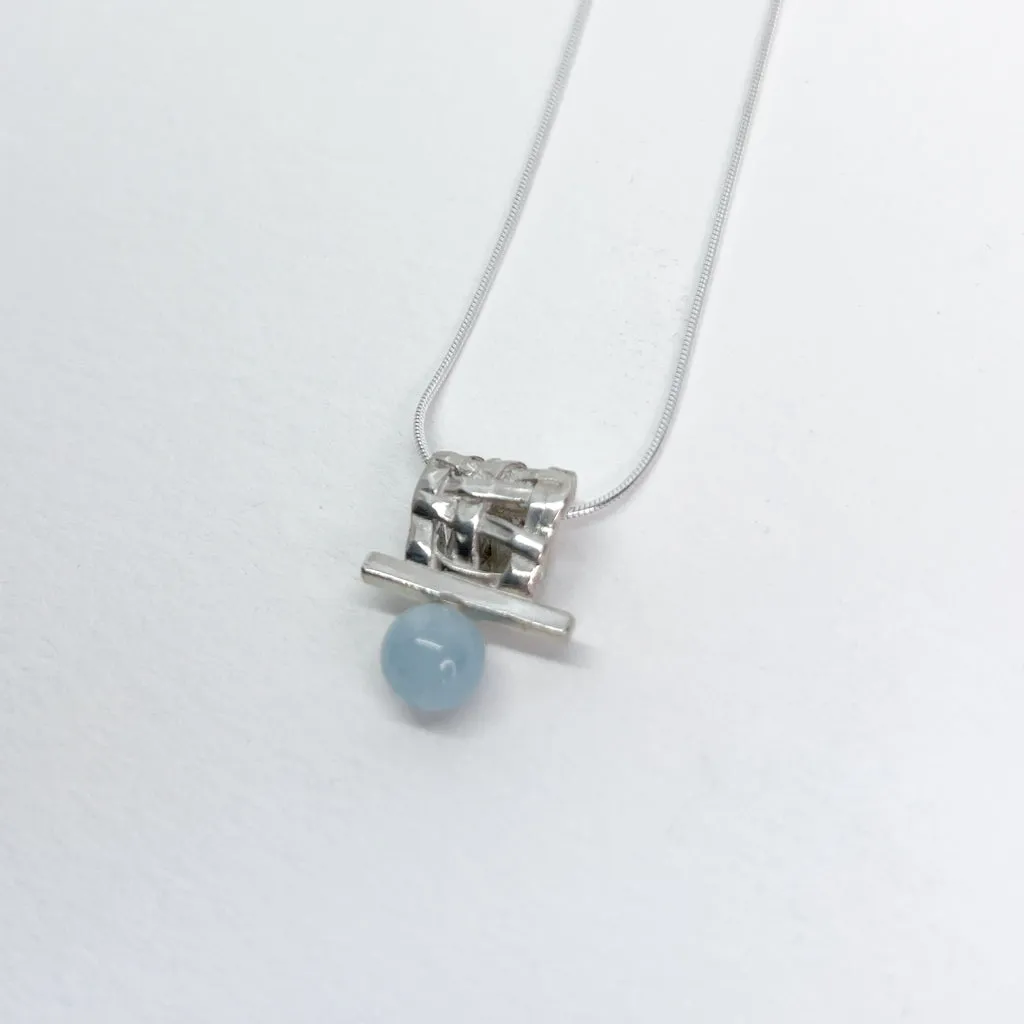 Woven Basket Slider Necklace