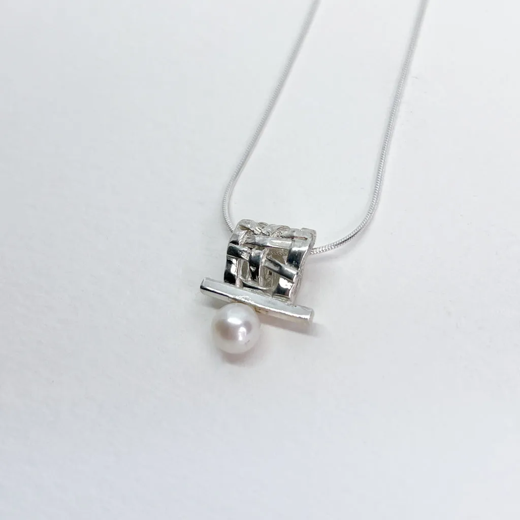 Woven Basket Slider Necklace