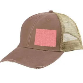 Wyoming  Hat | Distressed Snapback Trucker | state cap | many color choices