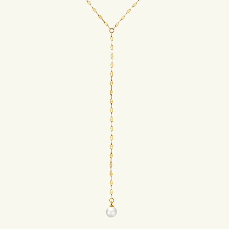Y-Shaped Teardrop Necklace